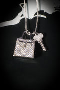 The "LOCKED IN" 14K White Gold Pendant