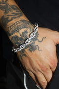 "PIG NOSE" 14K White Gold Bracelet With Diamonds