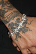 The "FORTUNA" 14K White Gold Clover Bracelet