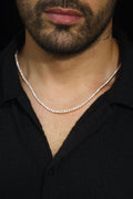 14K Rose Gold Diamond Tennis Necklace