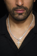 The "APOLLO'S FAITH" Cross 14K White With Diamonds