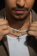 The "APOLLO'S FAITH" Cross 14K Yellow Gold With Diamonds