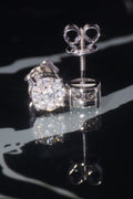 The "NOVA" White Gold Diamond Cluster Earrings
