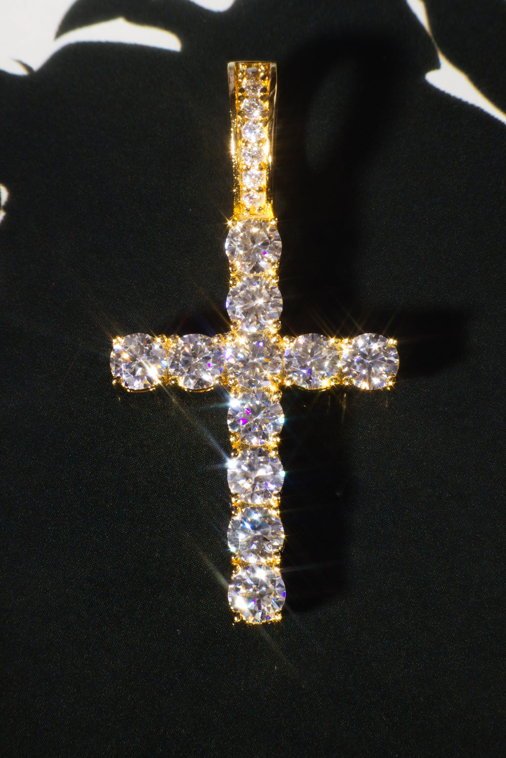 The "APOLLO'S FAITH" Cross 14K Yellow Gold With Diamonds