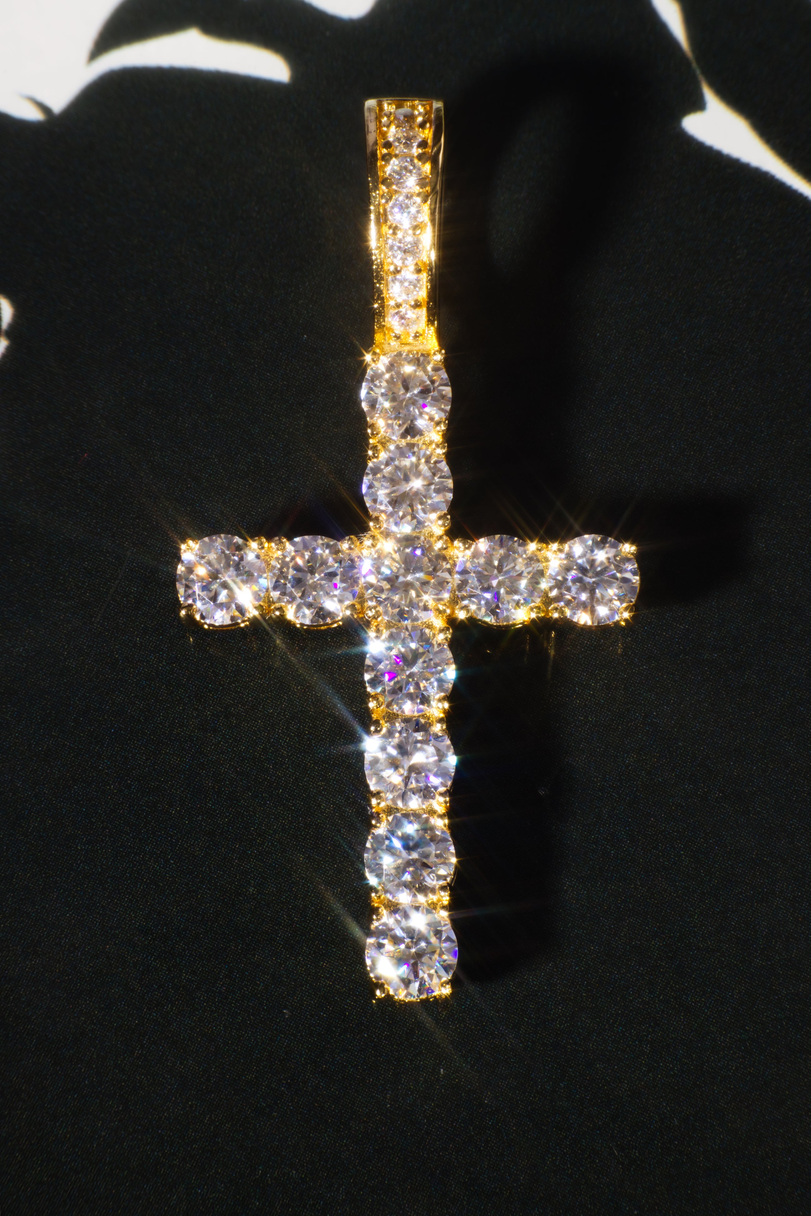 The "APOLLO'S FAITH" Cross 14K Yellow Gold With Diamonds
