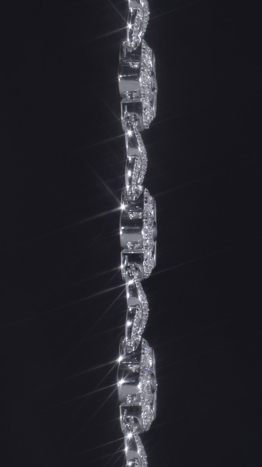 The "FORTUNA" 14K White Gold Clover Bracelet