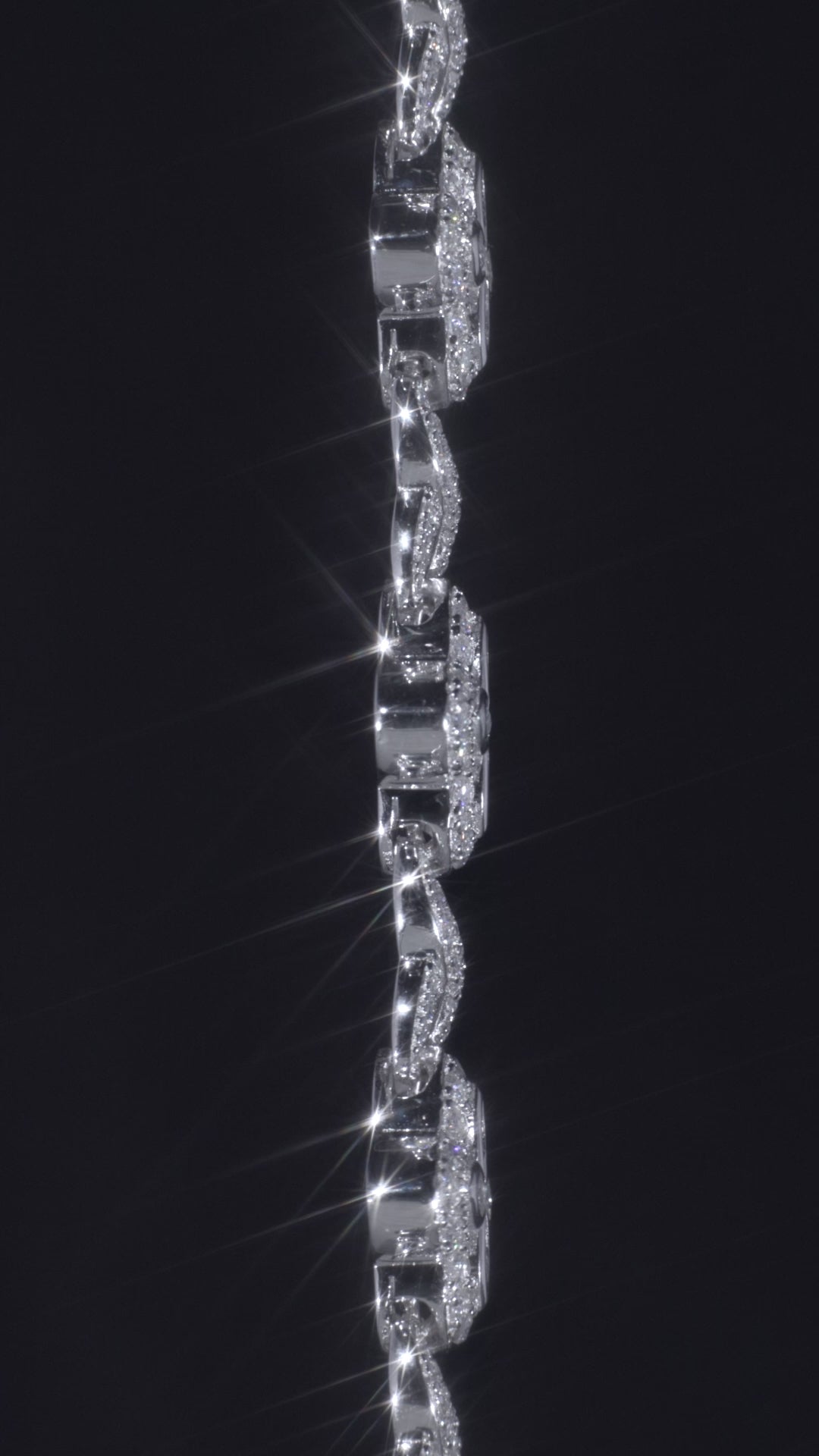 The "FORTUNA" 14K White Gold Clover Bracelet